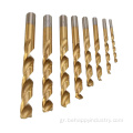 8pcs Titanium Coated HSS Twist Drill Bit Σετ